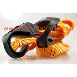 Corda elastica universale ad alta resistenza con uncini piatti in plastica (2 Pz)