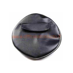 Spare Wheel Cover dark black with no written document pocket to circle 8 "