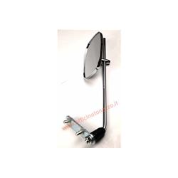 Right rearview mirror rectangular / left chrome (measuring rod 30cm) for Vespa complete with bracket