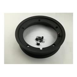 Circle SIP sin cámara 2.10x10", negro para Vespa 50-125-150-200, Mitin, PX, Sprint etc. (válvula e incluyendo tuercas pre-montado)