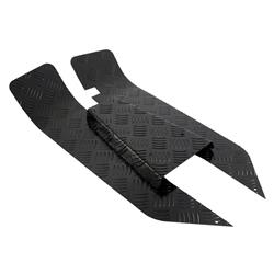 Black aluminum footrests for Vespa PK50-125 / S / XL / FL / HP / N / Rush / XL2 / Automatica