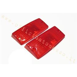 Bodies of bright red front direction indicator for Vespa PX