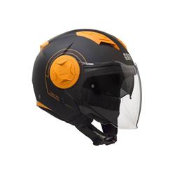 Helmet mod. ITALY 107I with tricolor and long visor, XL size cuts (60 Cm)
