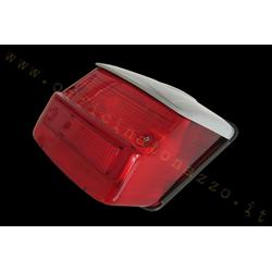 Corpo luminoso fanale posteriore rosso con tettuccio grigio per Vespa 125 GTR - TS - 150 Sprint >0118590 -  Sprint Veloce - 200 Rally