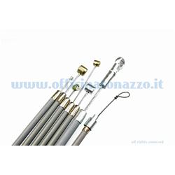 Cable Kit / gray conduits with internal self-lubricating sheath for Vespa Primavera - ET3 - PK S - ETS - PK XL