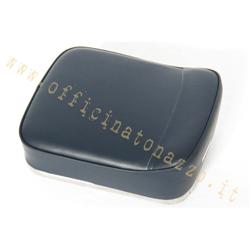 Rear Cushion dark blue leather with polished stainless steel for Vespa