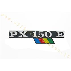 Targhetta cofano "PX 150 E"arcobaleno  con bandierina
