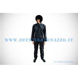 overoles impermeables, chaqueta y pantalón, color negro (unisex)