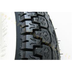 Mitas tire with white band 3.50 x 10