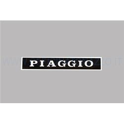 Adhesive label "Piaggio" black, for Vespa PX - PE saddle plate