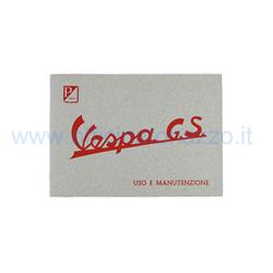 Booklet of use and maintenance for Vespa 150 GS 1955