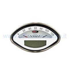 Speedometer and digital tachometer 2.0 with white background for Vespa GT - GL - GS160 - Sprint