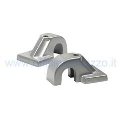 Couple brackets easel support for Vespa `58-`61 VNA / VBA / VNB1 / VNB" / VBB / T4, Ø 15mm, casting aluminum, 2 pieces
