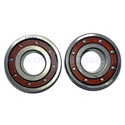 Ball bearings Kit Pinasco clutch side and side flywheel (2 Pz) for Vespa 50 - Primavera - ET3