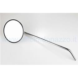 Left rearview mirror chrome round with smooth attack for Vespa PX 1998> 2011