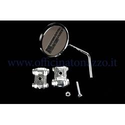 Round rearview mirror right or left chrome for Vespa shield