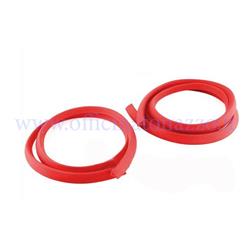 Rubber profile for both bonnets, red, adaptable to Vespa 125 VNA-TS / 150 VBA -T4 -160 GS - 180 SS - PX80-200 - PE - Luxury - `98 - MY - T