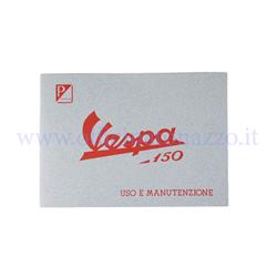 Booklet of use and maintenance for Vespa 150 1956