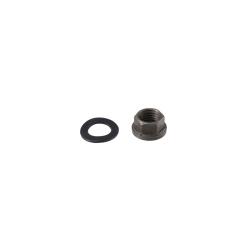 Dado frizione DRT A00068 M12 con esagono da 15 mm, collare e rondella per Vespa PX, T5, Sprint, Rally e altre largeframe compatibili.