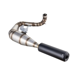 Marmitta ad espansione Performance Racing in acciaio inox con silenziatore in carbonio per Vespa 125 - 150