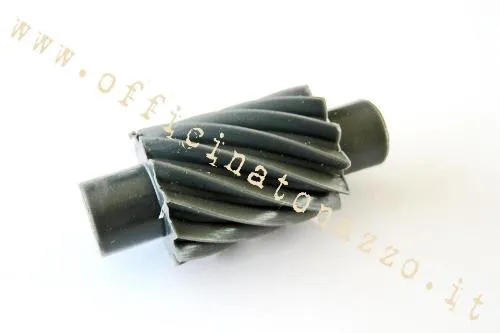 Ingranaggio CIF 10112 a 12 principi per rinvio contachilometri Vespa PX e PE Arcobaleno, Cosa e T5. Riferimento comparativo Piaggio 177508.