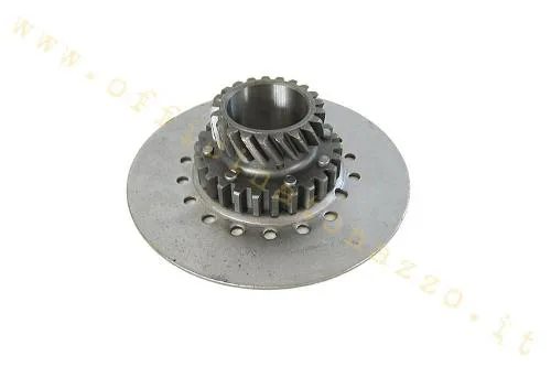 Pignone frizione F.A. Italia Z21 elicoidale per primarie Z67/Z68 e frizione Vespa Largeframe a 7 molle. Flangia 107 mm.