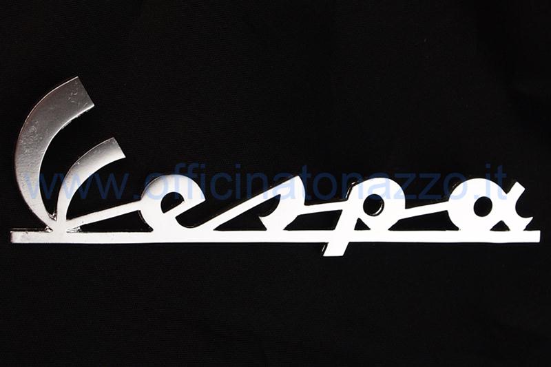Targhetta anteriore "Vespa" 120mm per Vespa Rally 200 (distanza fori 107.69mm)