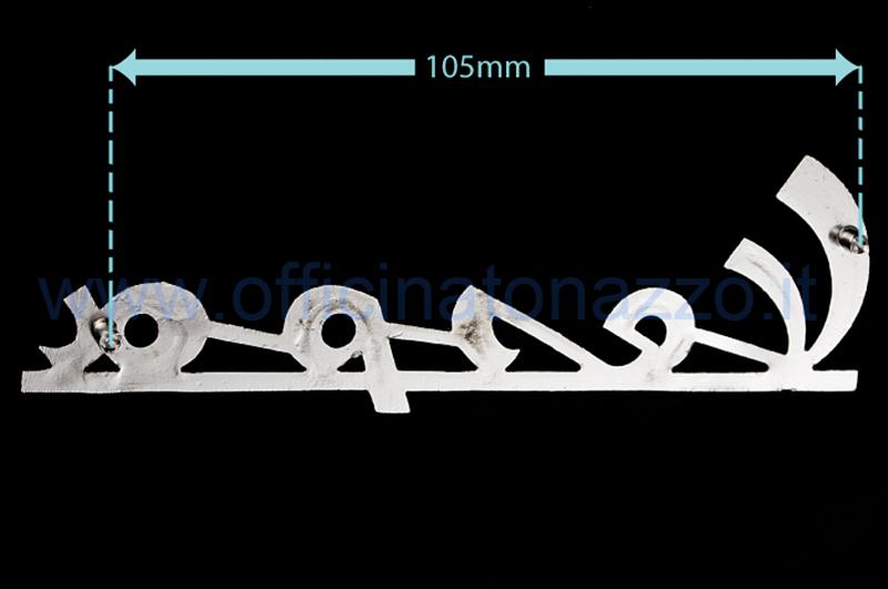 Frontplatte "Vespa" 120mm für Vespa Rally 200 (Lochabstand 107.69mm)