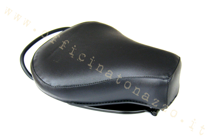 SE3100 - Sella singola pilota nera con maniglia per Vespa 50 1966 - 90 1963- 125 Primavera - 50 N 1963