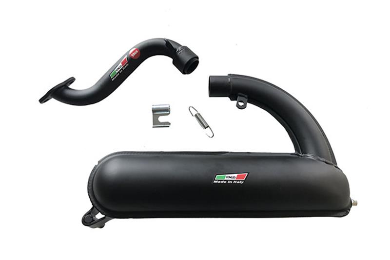 EXHAUST FA.CO RACING BLACK COMPLETE WITH SPRING AND MANIFOLD FOR VESPA ET3