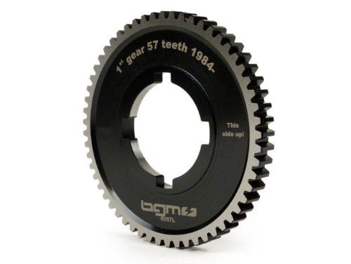 Ingranaggio prima marcia BGM PRO BGM6557L Z57 tipo Lusso per Vespa PX, T5, Cosa e LML 2T compatibili; equivalente Piaggio 2232314.