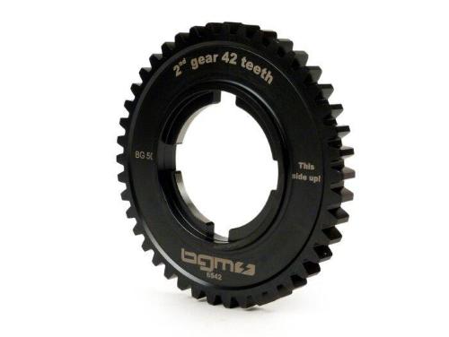 Ingranaggio 2a marcia 42 denti - BGM PRO, tipo Arcobaleno- Vespa PX125-200 (1984-), T5 125cc, Cosa125-200, LML Star/Stella125/150 2Takt - compatibile anche con PX125-200 (-1984), Rally180/200