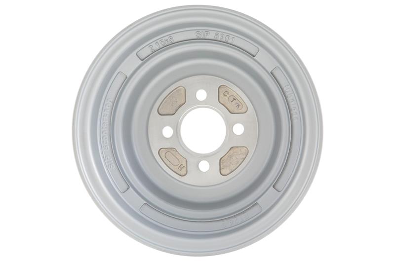 Circle SIP 2.10x10 tubeless ", para Vespa 50-125-150-200 Roja, Campaña, PX, Sprint etc. (válvula y tuercas incluidas premontadas)