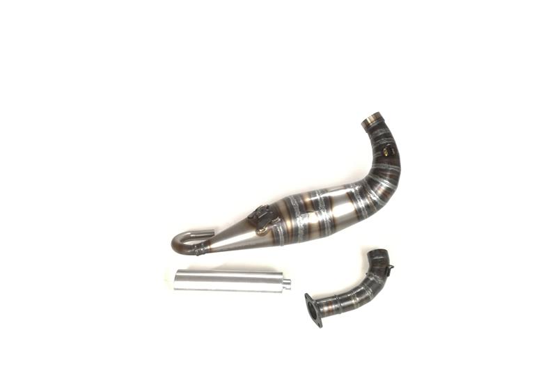 Marmitta ad espansione QUATTRINI M3 200 GTR Competizione specifica per cilindro 200cc M200 per Vespa 50 - Primavera - ET3