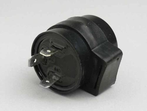 Relè elettronico BGM6203 a 3 poli per frecce LED: 12 V DC, 0,1-0,85 A e 1,2-10 W. Collegamenti B, L ed E.