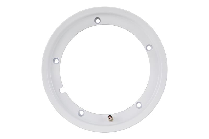 Tubeless rim SIP 2.10x10 ", WHITE for Vespa 50-125-150-200, Rally, PX, Sprint etc. (pre-assembled valve and nuts included)