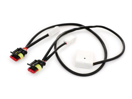 Kit adattatore BGM PRO PV60CKT per montare frecce originali Piaggio con luce diurna LED su Vespa GT/GTL/GTS/GTV 125-300 precedenti al 2014.