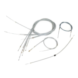 Kit cavi BGM ORIGINAL 51870 con guaine nere e interno in PE per Vespa P80X, P125X, P150X e P200E/PX prima serie fino al 1984.