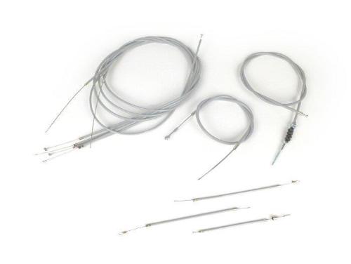 BGM ORIGINAL cable kit with self-lubricating inner sheath Vespa PK XL1, GREY