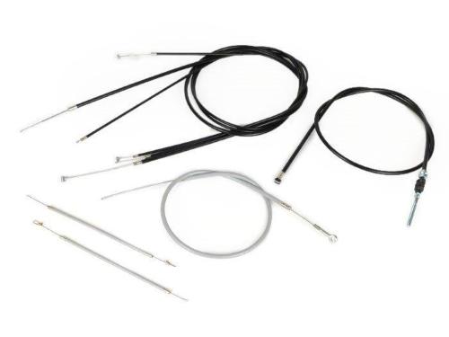 Kit cavi BGM ORIGINAL BGM6430 per Vespa PK XL2, con guaine nere e rivestimento interno in PE. Versione senza cavo cambio.