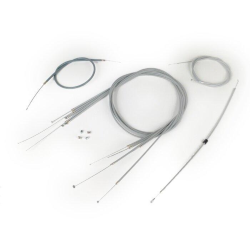 Kit cavi BGM ORIGINAL guaina interna autolubrificante Vespa Rally180 (VSD1T), Rally200 (VSE1T), Sprint150 (VLB1T), GT125 (VNL2T), GTR (VNL2T), TS125 (VNL3T), GL150 (VLA1T , GRIGIO