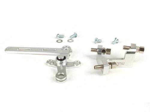 Kit completo comando marce compresi blocco -BGM Pro made by JPP, CNC alluminio- Lambretta LI, LIS, SX, TV (2a serie, 3a serie), SX, DL, GP - argento anodizzato