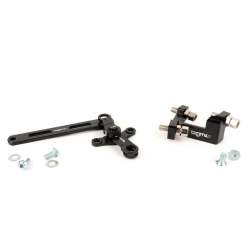 Kit completo regolazione comando marce -BGM Pro made by JPP, CNC alluminio- Lambretta LI, LIS, SX, TV (serie 2-3), SX, DL, GP - nero anodizzato