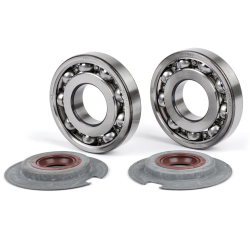 Lager- und Dichtungs-Kit für Kurbelwelle -BGM PRO FKM/Viton® (E10/ethanolbeständig)- Vespa Wideframe VM, VN, VL, VB, GS150 / GS3 (VS1T - VS5T, VDTS), VD1, VD2, Largeframe VNA1, VNA2 (VNA2M, -091392), VBA (VBA1M, -313583)