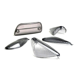 Blinker-Kit – BGM ORIGINAL 5-teiliges Kit – Piaggio NRG MC3 – schwarz