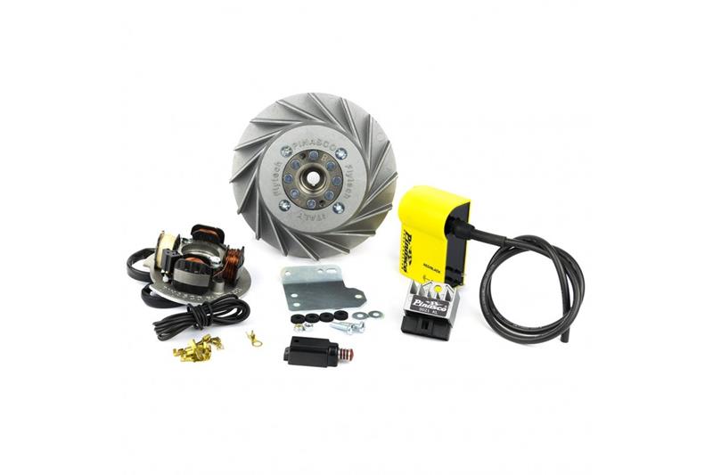 Volviendo Pinasco Flytech avance variable cono de 19 - 1,6 kg Vespa 50 Special - ET3 - Primavera - PK125s (ventilador negro)