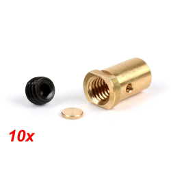 Kit morsetti lunghi -BGM PRO Oversize Ø=10.1x16.25mm- Lambretta LI, LIS, SX, TV (serie 2-3), DL, GP - 10 pz