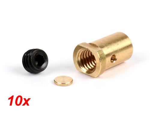 Kit morsetti lunghi -BGM PRO Oversize Ø=10.1x16.25mm- Lambretta LI, LIS, SX, TV (serie 2-3), DL, GP - 10 pz