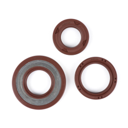 Serie paraoli motore BGM PRO in FKM resistente all'E10 per Vespa V50, Primavera, ET3, PK50, PK80 e PK125 S con albero a cono da 19 mm.