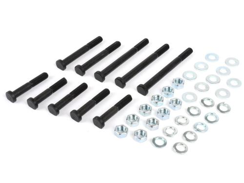 Kit BGM ORIGINAL BGM27SF con 10 bulloni carter motore in acciaio 10.9 brunito, completi di dadi, rondelle e anelli elastici, per Vespa Smallframe V50, V90, Primavera, ET3 e PK S.
